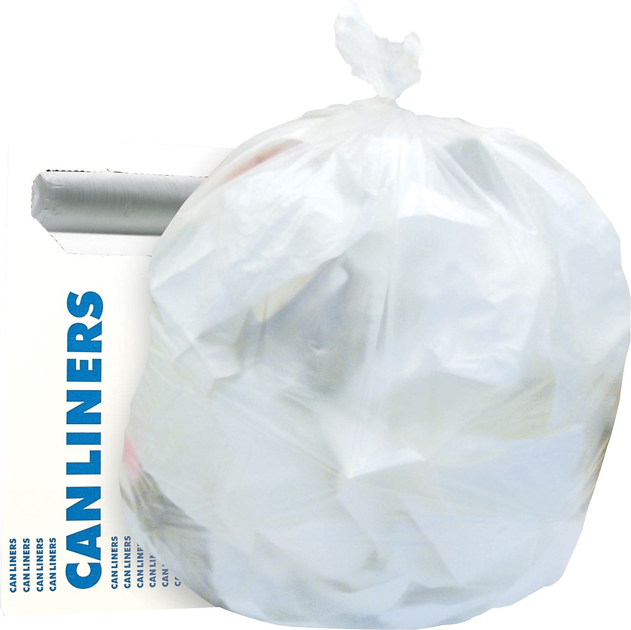Heritage, Trash Bags, 12-16 Gallon, 24x33, High Density, 8 Mic, Natural, 20 rolls of 50 bags per roll, 1000 CT