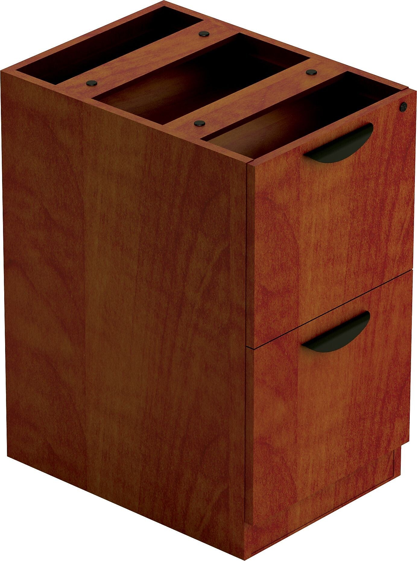 Offices To Go Superior Laminate Desking File/File Pedestal, American Dark Cherry, 15" (TDSL22FFADC)