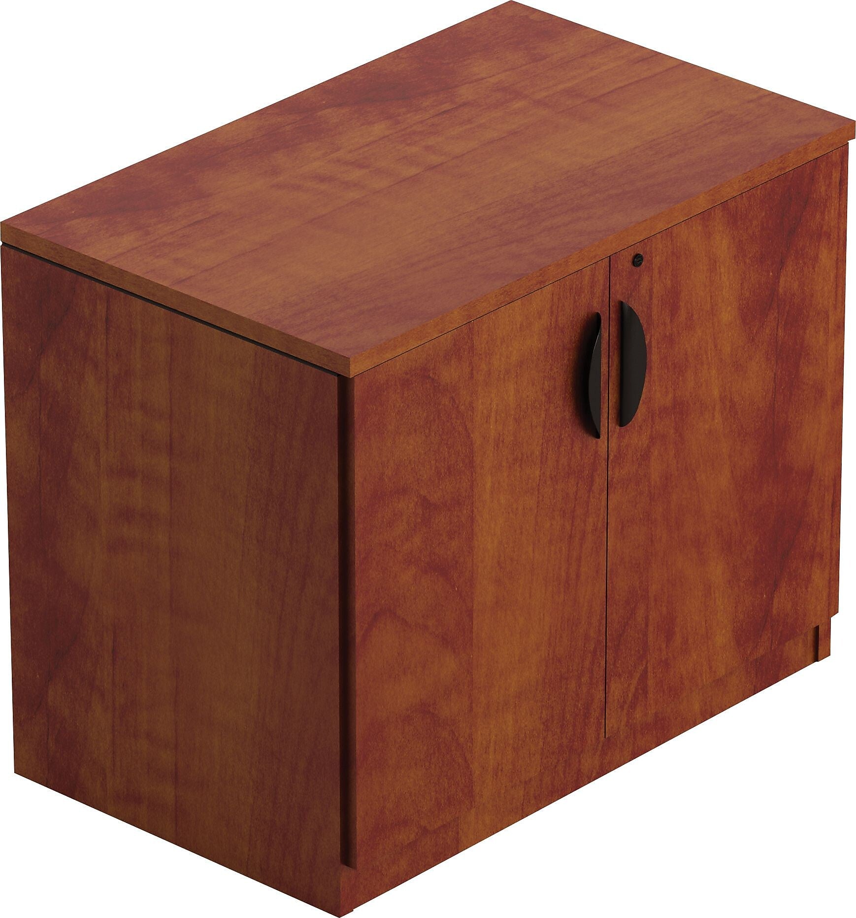 Offices To Go 29.5" Laminate Boardroom Storage Cabinet with Lock, American Dark Cherry (TDSL3622SCADC)
