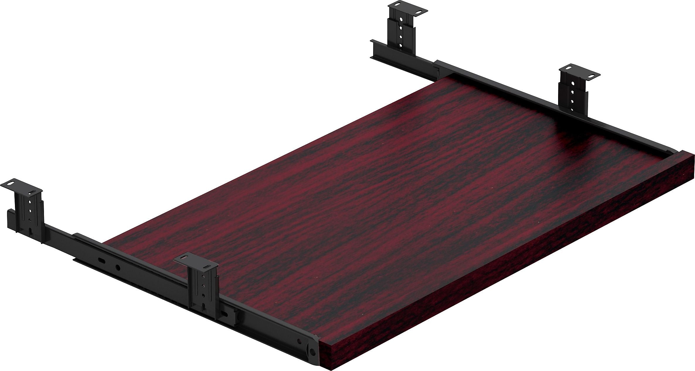 Offices To Go Superior Laminate Desking 22 5/8"W Keyboard Tray, American Mahogany (TDSLKBAML)