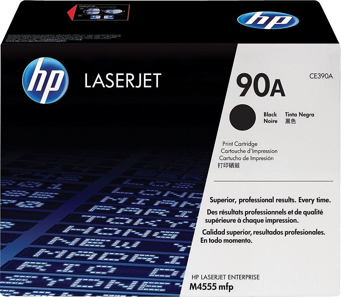 HP 90A Black Standard Yield Toner Cartridge (CE390A)