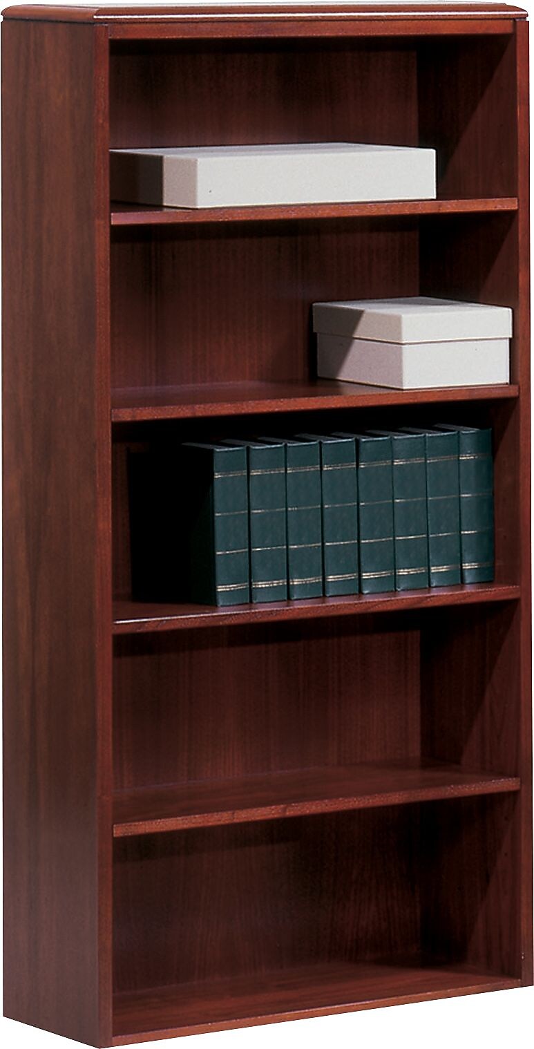National Office Furniture Arrowood™ Laminate Bookcase, 5-Shelf, Amber, 65 7/16"H x 33"W x 13 1/8"D