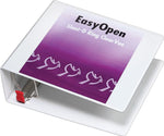 Cardinal Premier Heavy Duty 4" 3-Ring View Binders, D-Ring, White (10340CB)