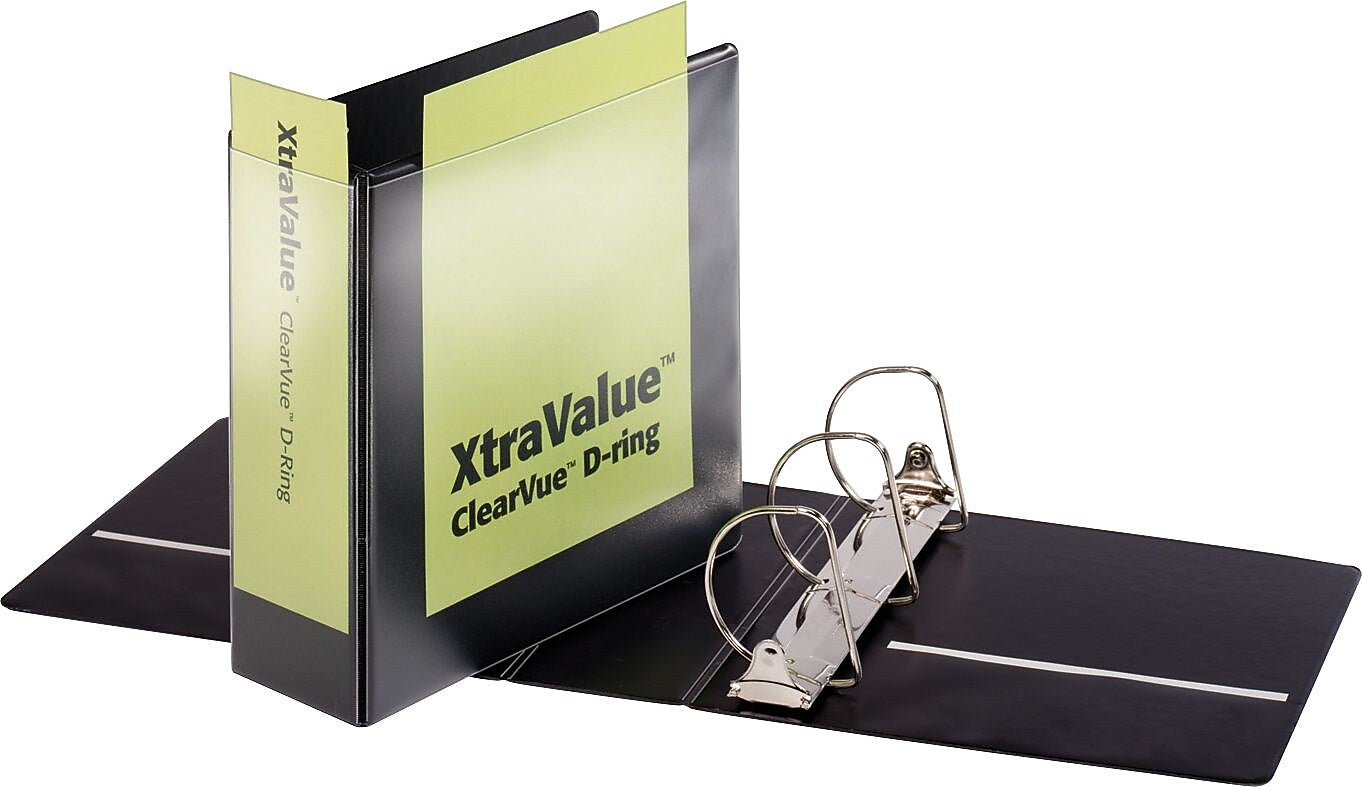 Cardinal 4" View Binders, Black (CRD17811)