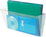 Single Unit Wall Pocket, 1 Compartment, Legal Size, Clear(DEF74301)