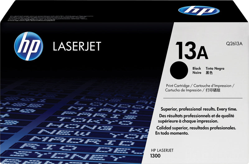 HP 13A Black Standard Yield Toner Cartridge, Prints Up to 2,500 pages (Q2613A)