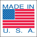 "Made in U.S.A." Labels 2" x 3", 500/Roll (DL1615(B))