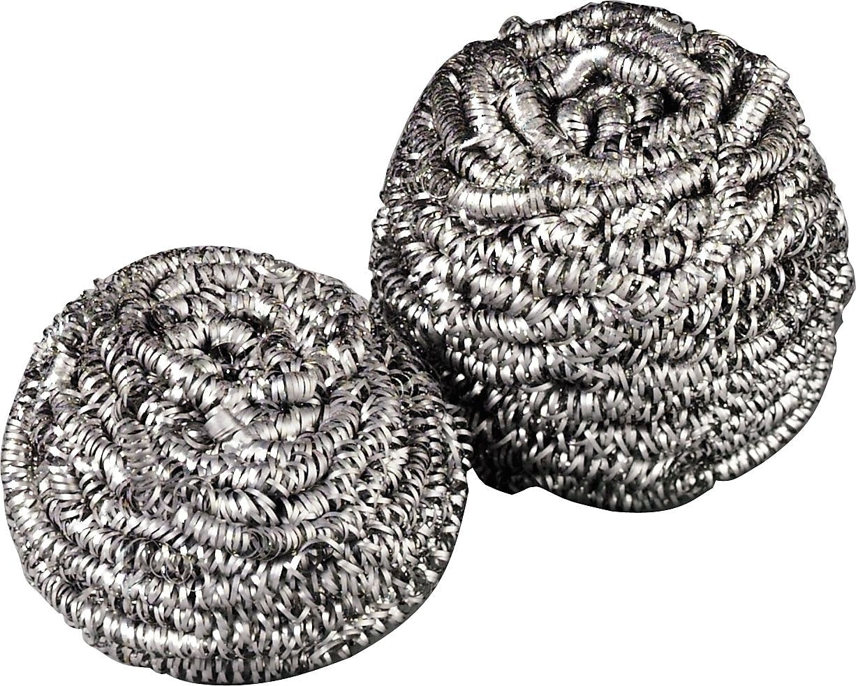 Scotch-Brite Heavy Duty Stainless Steel Scrubber, Gray/Silver, 12 Pads/Pack (84)