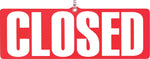 Cosco Open-Closed Business Hours Sign Kit, 19" x 15", Red (098072)