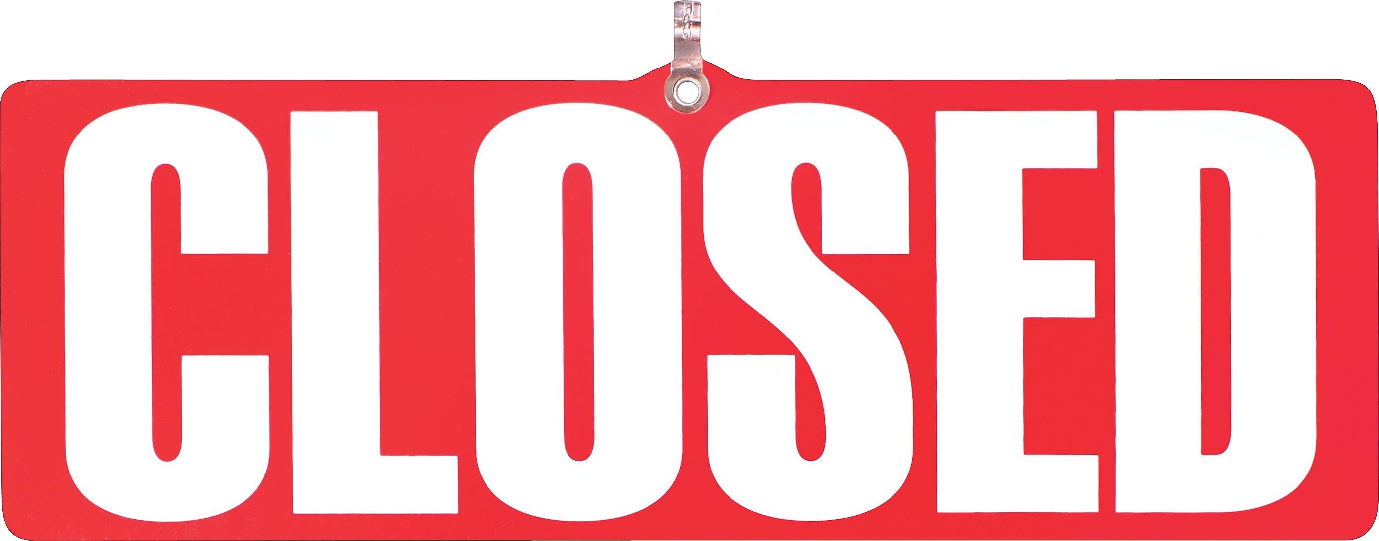 Cosco Open-Closed Business Hours Sign Kit, 19" x 15", Red (098072)