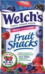 Welch's Gluten Free Berries 'N Cherries Fruit Snacks, 5 oz., 12 Packs/Box (PIM05092)