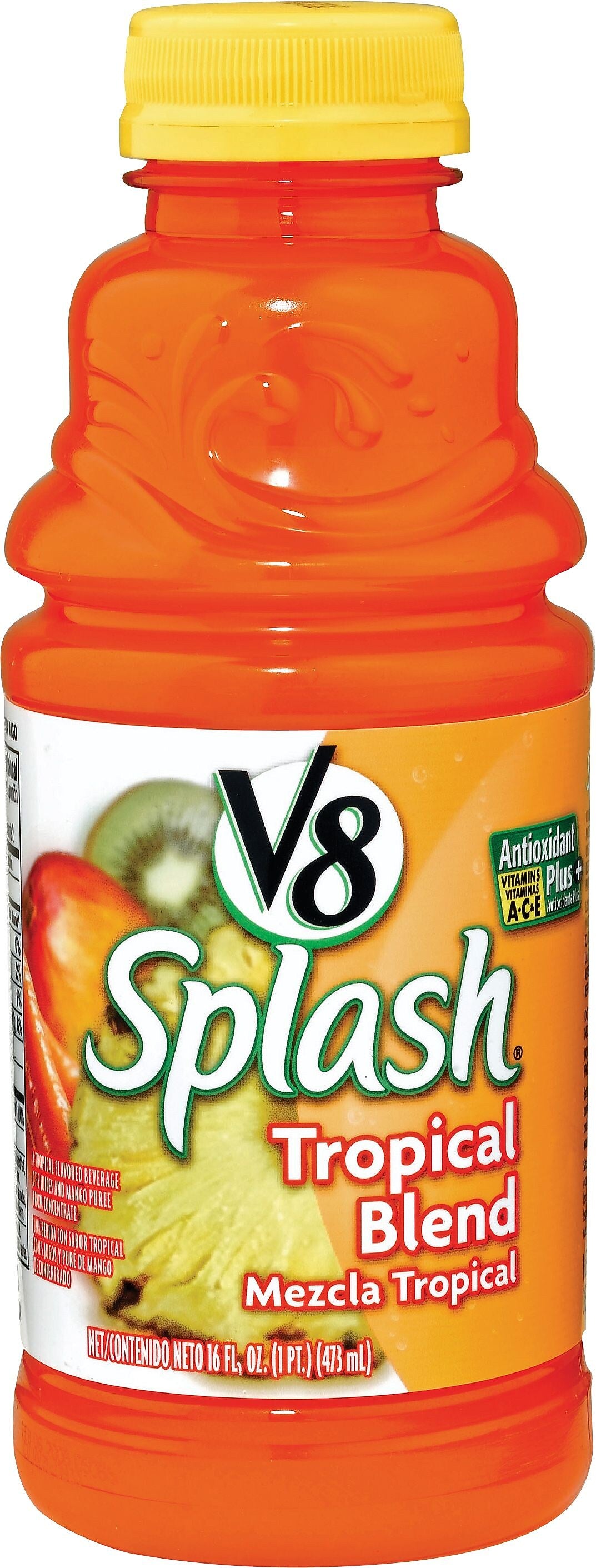 V8® Splash® Tropic Blend Juice Drink, 16 oz. Bottles, 12/Pack