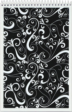 TOPS Designer Steno Pads, 6" x 9", Gregg Ruled, Black/White, 80 Sheets/Pad, 6 Pads/Pack (80230)