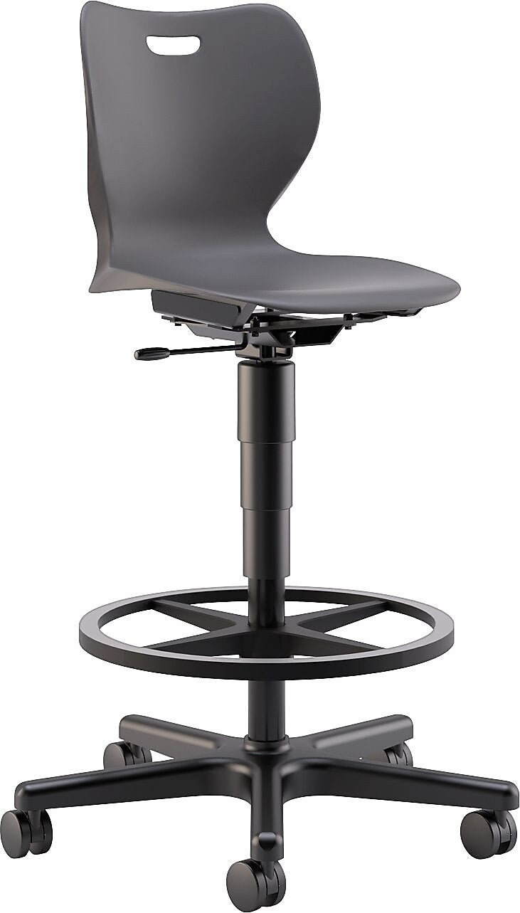 HON SmartLink Armless Polymer Classroom Stool, Lava (HSSST18BHLA)