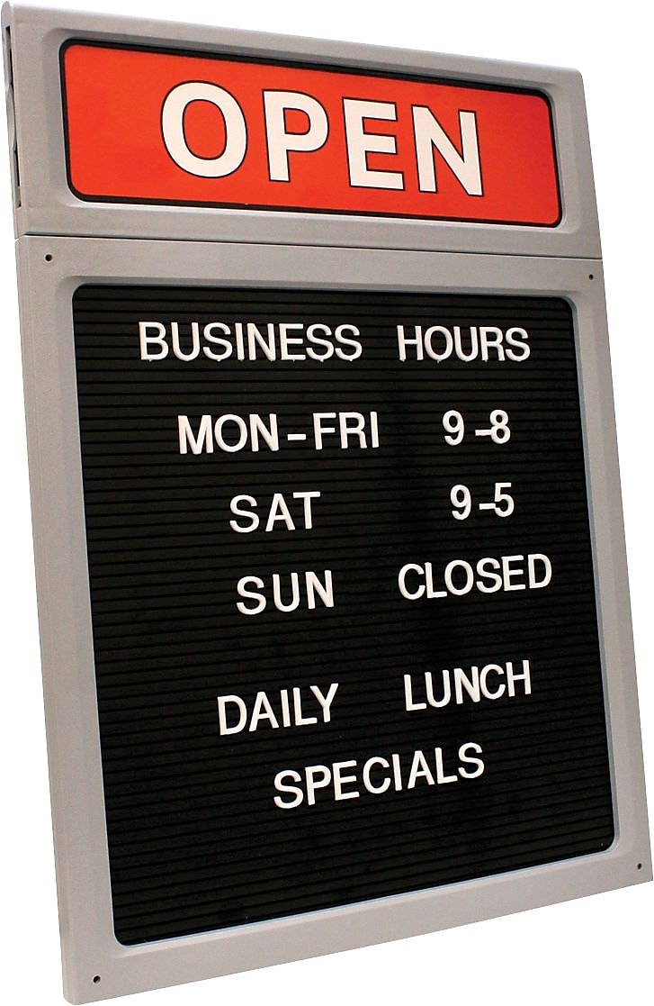 Cosco Sign with Letters Set, 20" x 15" (098221)