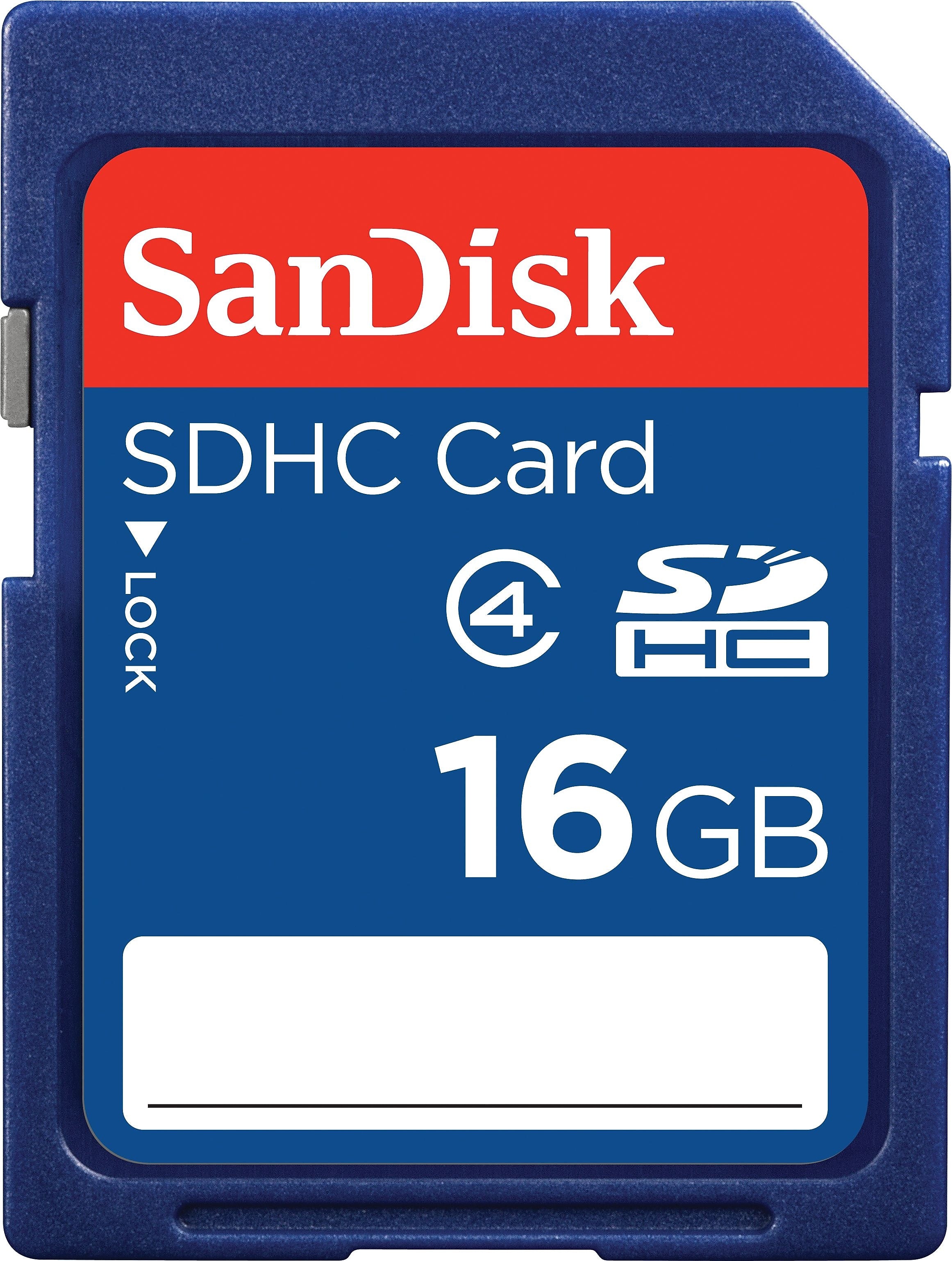 SanDisk Standard 16GB SDHC Memory Card, Class 4 (SDSDB-016G-A46)