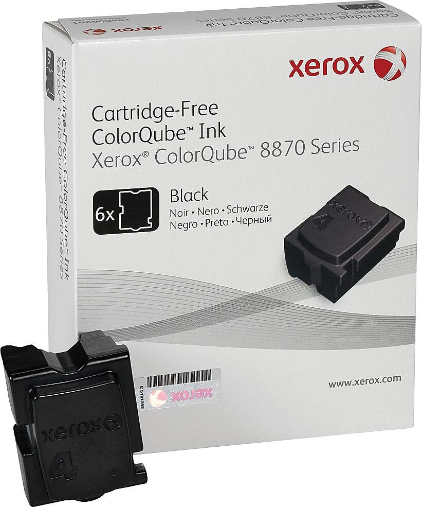 Xerox 108R00953 Black Standard Yield Ink Cartridge, Prints Up to 17,300 Pages, 6/Pack