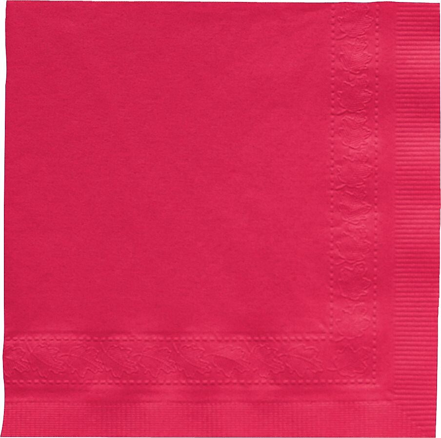 Hoffmaster Beverage Napkin, Red, 1,000/Ct (180311)