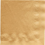 Hoffmaster Beverage Napkin, 2-ply, Glittering Gold, 250 Napkins/Pack, 4/Carton (180345)