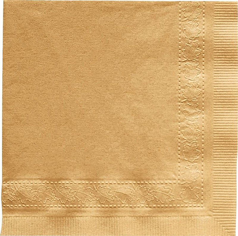 Hoffmaster Beverage Napkin, 2-ply, Glittering Gold, 250 Napkins/Pack, 4/Carton (180345)