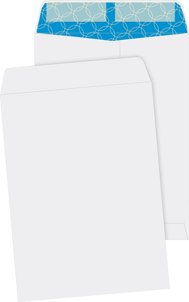 Quality Park Redi-Strip Catalog Envelope, 9" x 12", White, 100/Box (QUA41415)