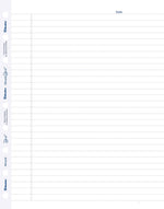 Blueline MiracleBind College Ruled Filler Paper, 7.25" x 9.25", 50 Sheets/Pack (REDAFR9050R)