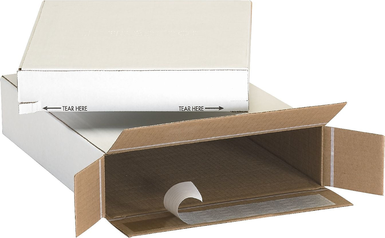 9.25" x 3" x 6.75" Side Loading Boxes, 32 ECT, Brown, 25/Bundle (936SSFOL)