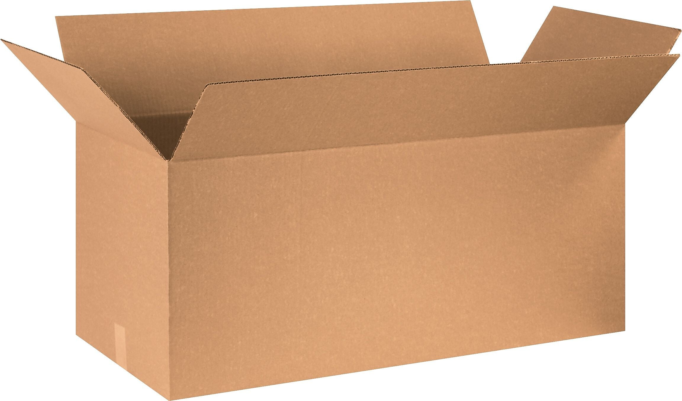36" x 18" x 18" Shipping Boxes, 32 ECT, Brown, 15/Bundle (361818)