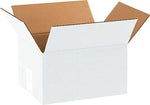 10" x 8" x 6" Shipping Boxes, 32 ECT, White, 25/Bundle (1086W)