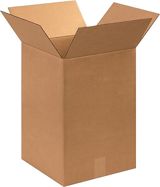12" x 12" x 18" Shipping Boxes, 32 ECT, Brown, 25/Bundle (121218)