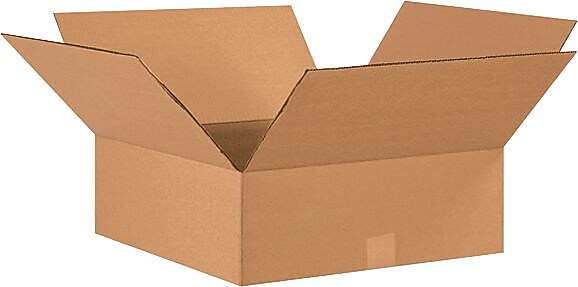 17" x 17" x 6" Shipping Boxes, 32 ECT, Brown, 20/Bundle (17176)