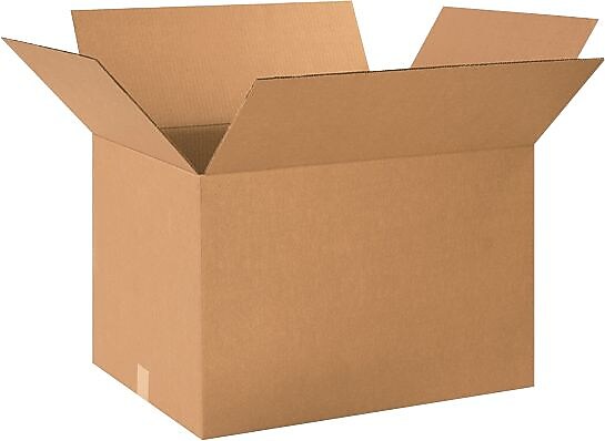 24" x 17" x 15" Shipping Boxes, 32 ECT, Brown, 15/Bundle (241715)