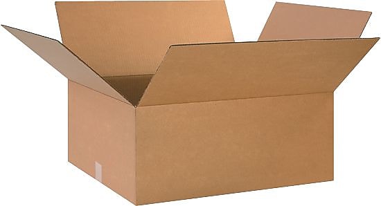 26" x 20" x 10" Shipping Boxes, 32 ECT, Brown, 15/Bundle (262010)