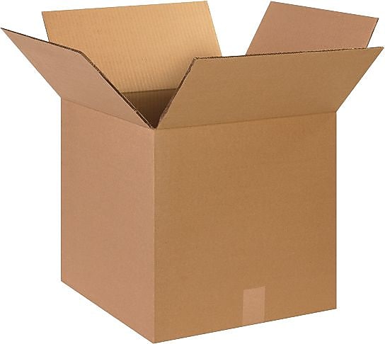15" x 15" x 15" Shipping Boxes, 48 ECT Double Wall, Brown, 15/Bundle (HD1515DW)