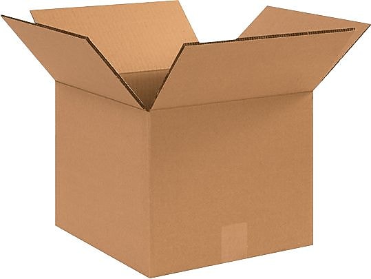 SI Products 12" x 12" x 10" Shipping Boxes, 48 ECT Double Wall, Brown, 15/Bundle (HD121210DW)