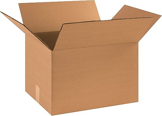 18" x 14" x 12" Shipping Boxes, 48 ECT, Brown, 15/Bundle (HD181412DW)