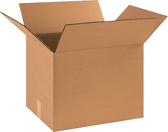 18" x 14" x 14" Shipping Boxes, 48 ECT Double Wall, Brown, 15/Bundle (HD181414DW)