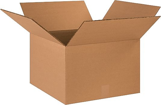 18" x 18" x 12" Shipping Boxes, 48 ECT Double Wall, Brown, 15/Bundle (BS181812HDDW)