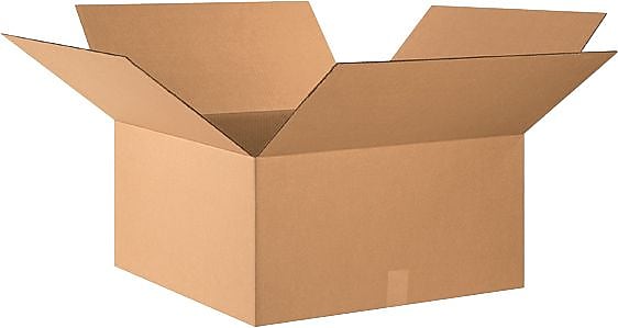 24" x 24" x 12" Shipping Boxes, 44 ECT, Brown, 10/Bundle (HD242412)