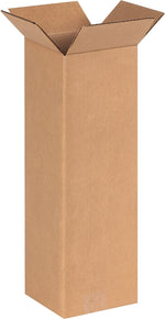 6" x 6" x 20" Shipping Boxes, 32 ECT, Brown, 25/Bundle (6620)
