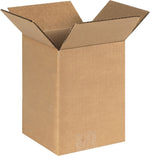 6" x 6" x 8" Shipping Boxes, 32 ECT, Brown, 25/Bundle (668)