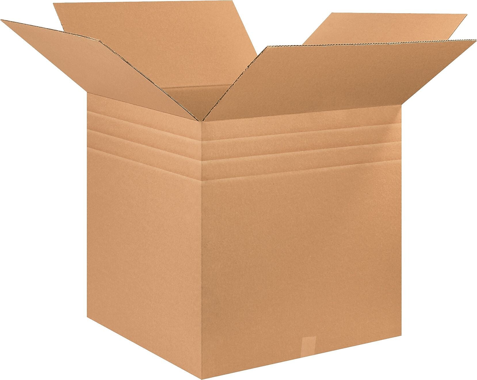 26" x 26" x 26" Multi-Depth Shipping Boxes, 32 ECT, Brown, 20/Bundle (BS262626MD)