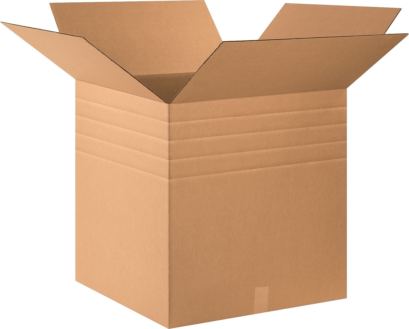 24 x 24 x 24" Multi-Depth Shipping Boxes, 32 ECT, Brown, 10/Bundle (MD242424)
