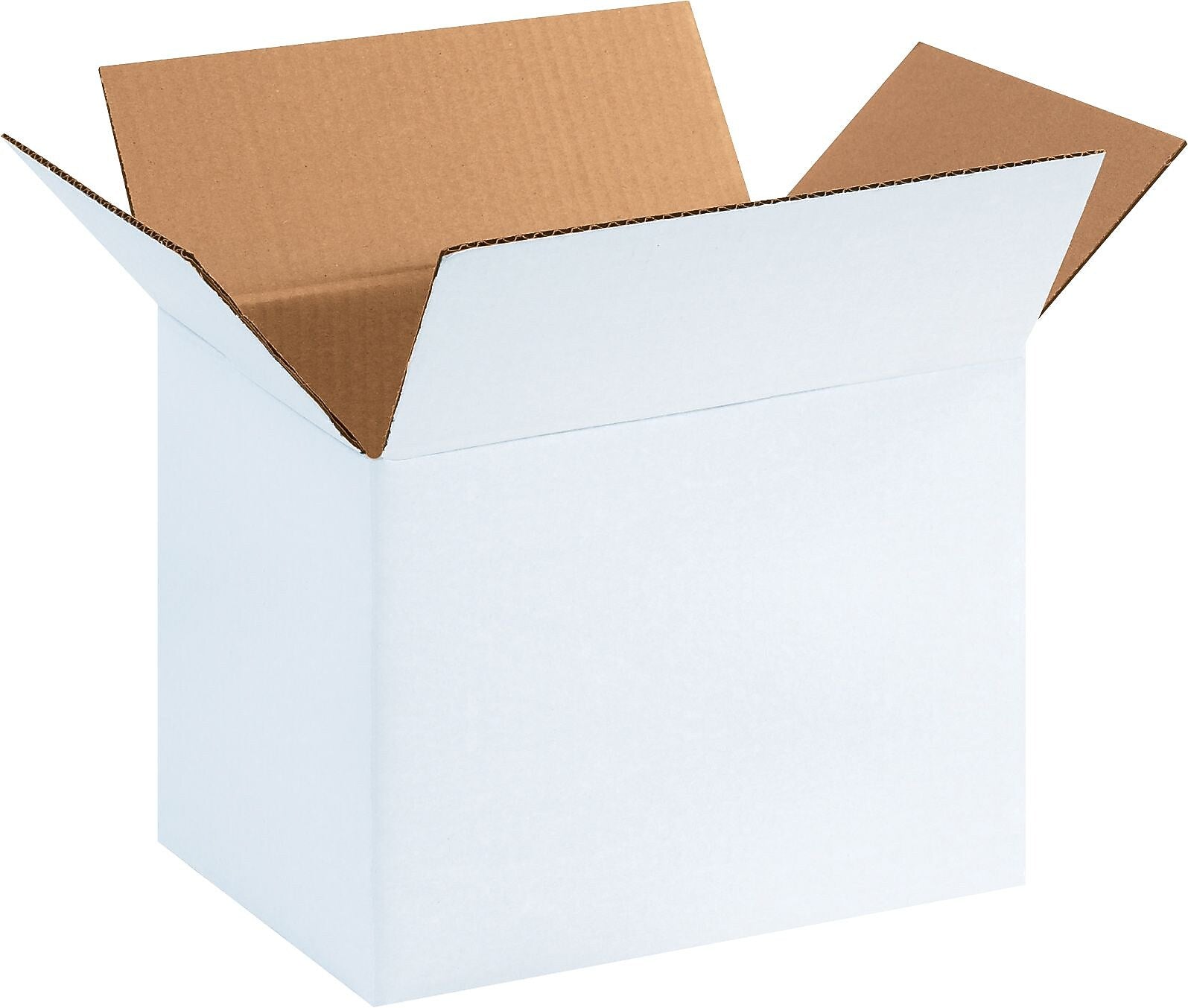 11.75" x 8.75" x 8.75" Shipping Boxes, 32 ECT, White, 25/Bundle (1188W)