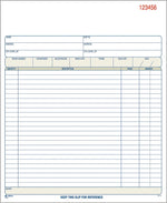 Adams 2-Part Carbonless Work Orders, 8.375" x 10.4375", 50 Sets/Book (DC8100)