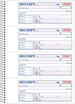 Adams® Carbonless Receipt Book, 3" x 8", 2-Part, 200 Sets/Book (SC1182)