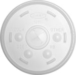 Dart Straw Slot Foam Cup Lids, 12 oz., Translucent, 1000/Carton (12SL)