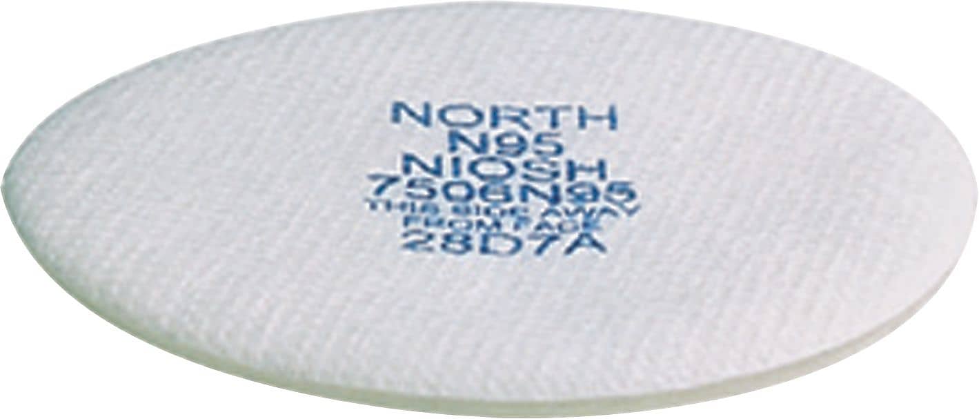 North Safety Particulate Filter, N95, Non-Oil Particulates, 10/Pack (068-7506N95)