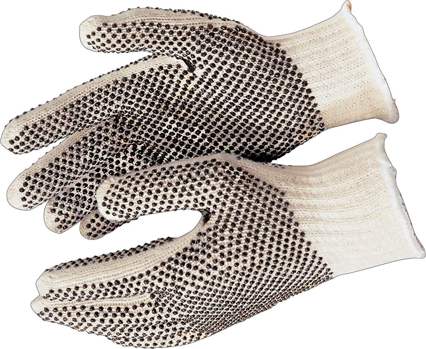 Memphis Glove 2 Sides Dot String Knit Gloves, Cotton Polyester Blend, Extra-Large, Natural, 12 Pairs (127-9660XLM)