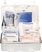 Pac-Kit weatherproof Steel First Aid Kit, 143 pieces, #25